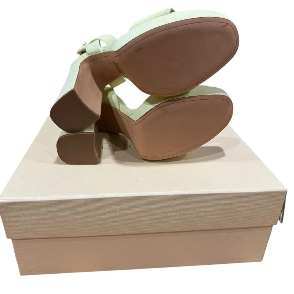 Revolve Alexandre Birman Clarita Curve 120 Suede Platform Sandal Size 39